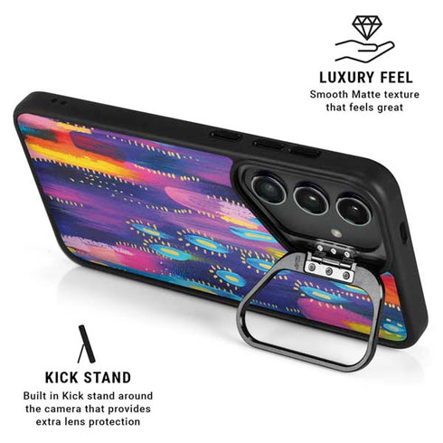 Kaleidoscope Brush Stroke by Etta Vee Galaxy S25 Kickstand Case