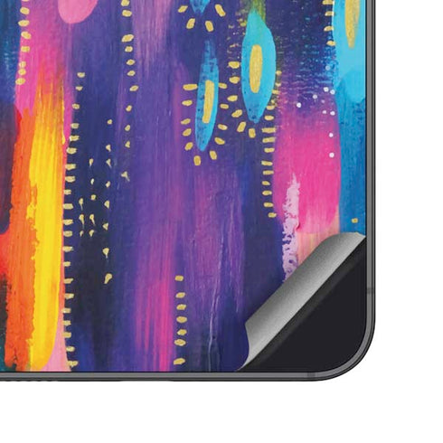 Kaleidoscope Brush Stroke by Etta Vee Galaxy S25 Plus Skin