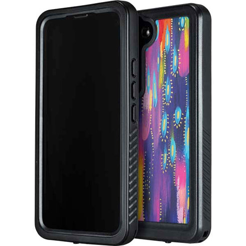 Kaleidoscope Brush Stroke by Etta Vee Galaxy S24 Plus Waterproof Case
