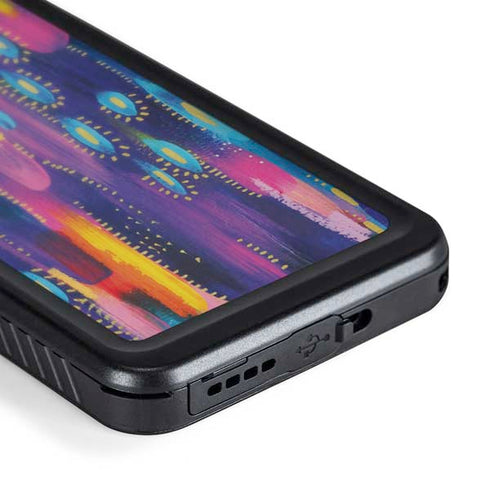 Kaleidoscope Brush Stroke by Etta Vee Galaxy S24 Plus Waterproof Case