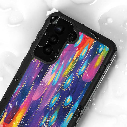 Kaleidoscope Brush Stroke by Etta Vee Galaxy S24 Plus Waterproof Case