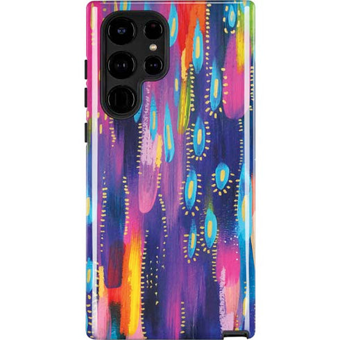 Kaleidoscope Brush Stroke by Etta Vee Galaxy Cases