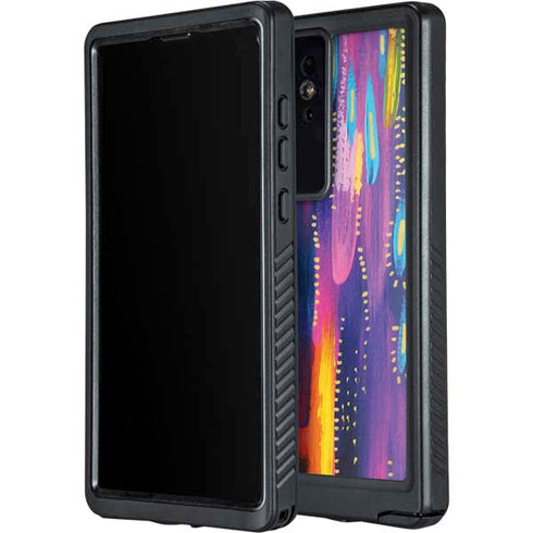 Kaleidoscope Brush Stroke by Etta Vee Galaxy S24 Ultra Waterproof Case