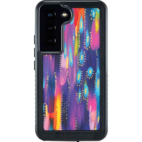 Kaleidoscope Brush Stroke by Etta Vee Galaxy S24 Waterproof Case