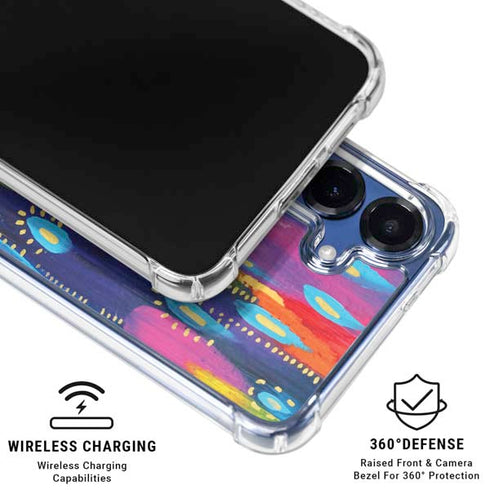 Kaleidoscope Brush Stroke by Etta Vee Galaxy S25 Plus Clear Case
