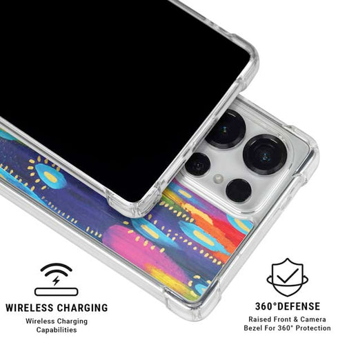 Kaleidoscope Brush Stroke by Etta Vee Galaxy S25 Ultra Clear Case