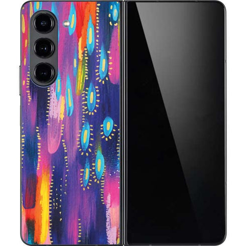 Kaleidoscope Brush Stroke by Etta Vee Galaxy Z Fold5 5G Skin