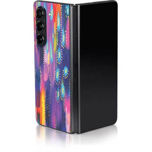 Kaleidoscope Brush Stroke by Etta Vee Galaxy Z Fold5 5G Skin