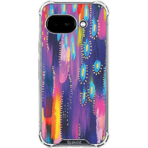 Kaleidoscope Brush Stroke by Etta Vee Google Pixel 9a Clear Case
