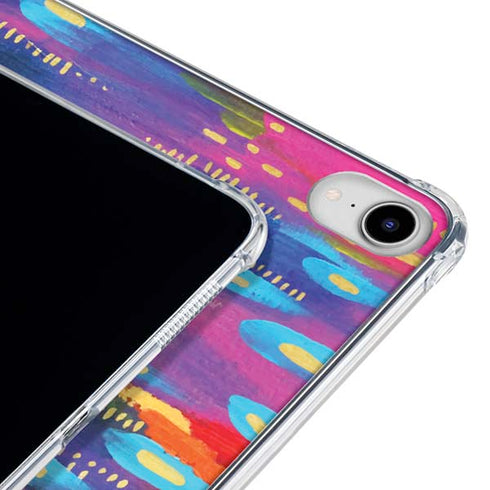 Kaleidoscope Brush Stroke by Etta Vee iPad 11th Gen (2025) Clear Case