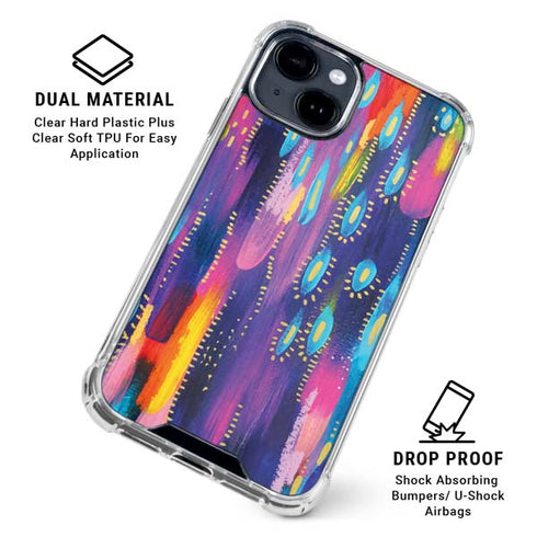 Kaleidoscope Brush Stroke by Etta Vee iPhone 15 Clear Case