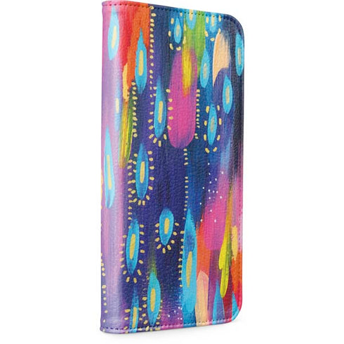 Kaleidoscope Brush Stroke by Etta Vee iPhone 15 Folio Case