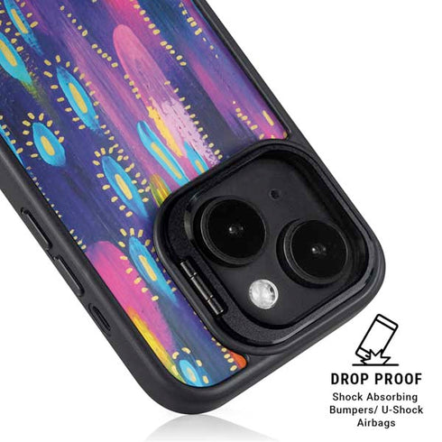 Kaleidoscope Brush Stroke by Etta Vee iPhone 15 Kickstand Case