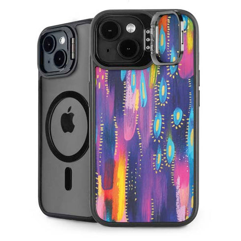 Kaleidoscope Brush Stroke by Etta Vee iPhone 15 Plus Kickstand Case