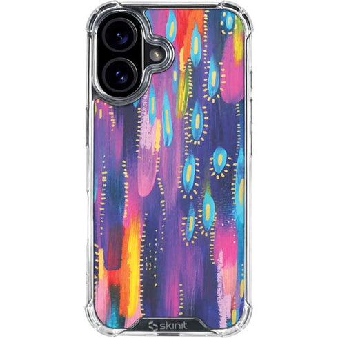 Kaleidoscope Brush Stroke by Etta Vee iPhone 16 Plus Clear Case