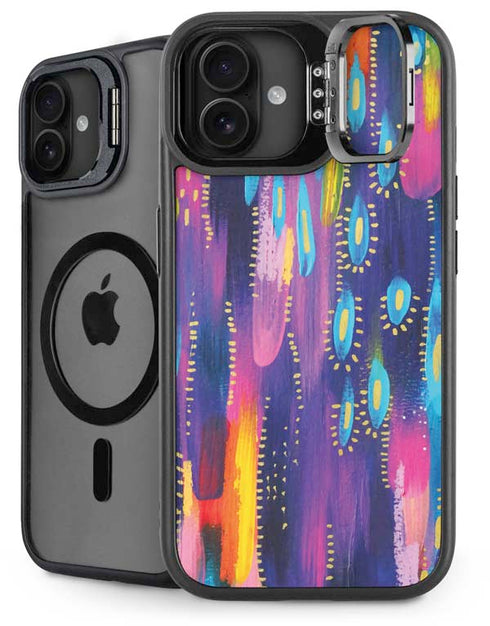 Kaleidoscope Brush Stroke by Etta Vee iPhone 16 Plus Kickstand Case