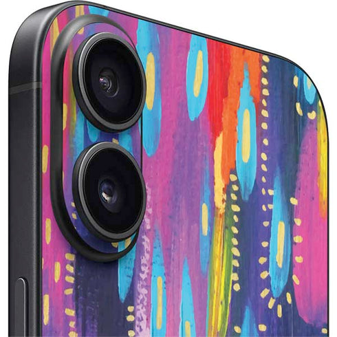 Kaleidoscope Brush Stroke by Etta Vee iPhone 16 Plus Skin