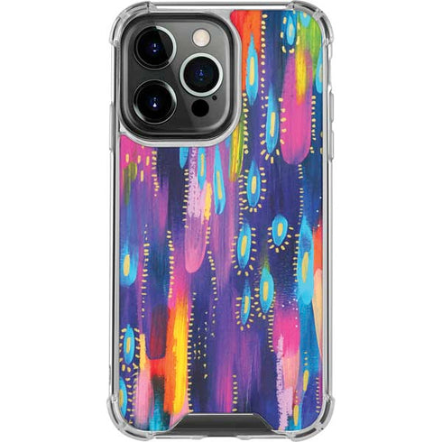 Kaleidoscope Brush Stroke by Etta Vee iPhone 16 Pro Clear Case