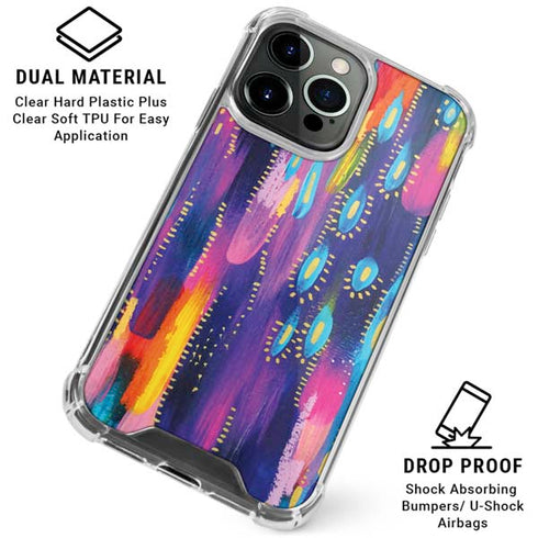 Kaleidoscope Brush Stroke by Etta Vee iPhone 16 Pro Clear Case