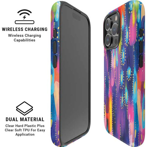 Kaleidoscope Brush Stroke by Etta Vee iPhone 16 Pro Magsafe Impact Case