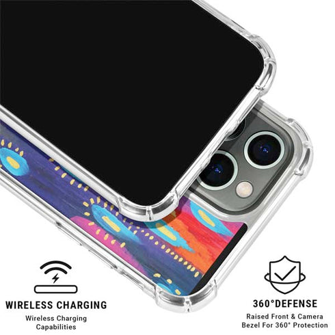 Kaleidoscope Brush Stroke by Etta Vee iPhone 16 Pro Max Clear Case