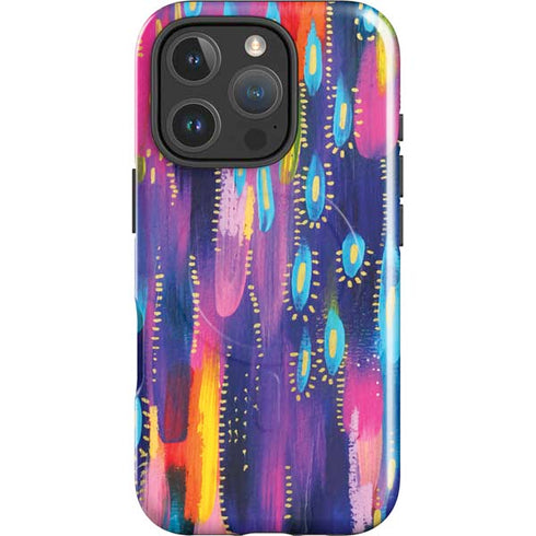 Kaleidoscope Brush Stroke by Etta Vee iPhone 16 Pro Max Magsafe Impact Case