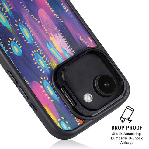 Kaleidoscope Brush Stroke by Etta Vee iPhone 16e Kickstand Case