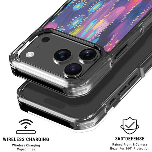 Kaleidoscope Brush Stroke by Etta Vee iPhone 18 Pro Clear Case