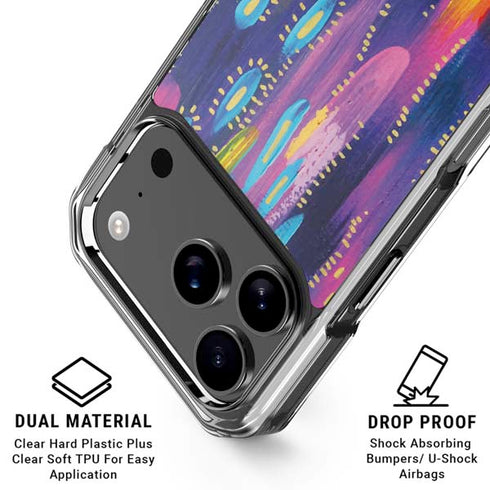 Kaleidoscope Brush Stroke by Etta Vee iPhone 18 Pro Clear Case