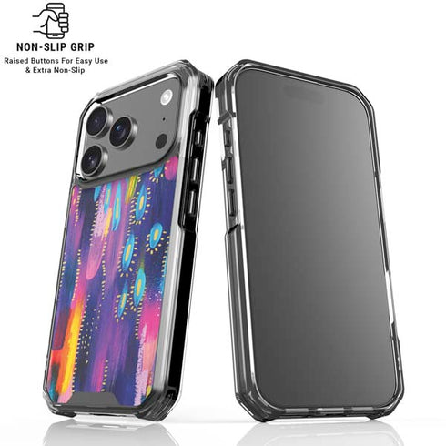 Kaleidoscope Brush Stroke by Etta Vee iPhone 18 Pro Clear Case