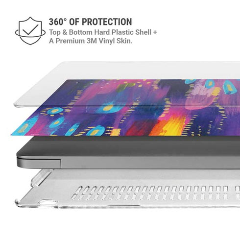Kaleidoscope Brush Stroke by Etta Vee MacBook Pro 14in (2021-24) Case plus Skin