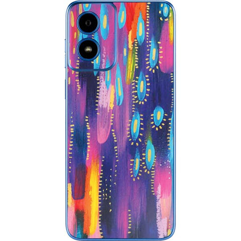 Kaleidoscope Brush Stroke by Etta Vee Moto G Play 4G (2024) Skin