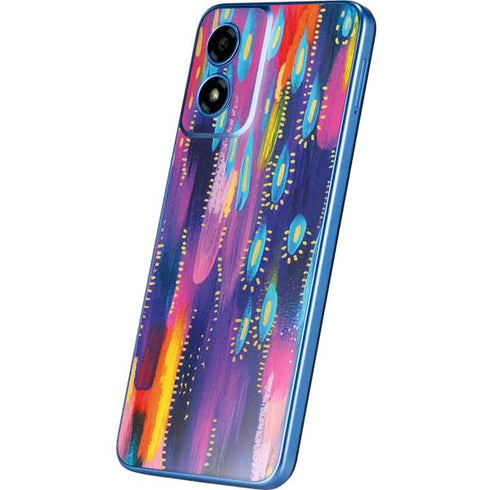 Kaleidoscope Brush Stroke by Etta Vee Moto G Play 4G (2024) Skin