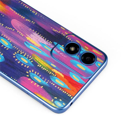 Kaleidoscope Brush Stroke by Etta Vee Moto G Play 4G (2024) Skin