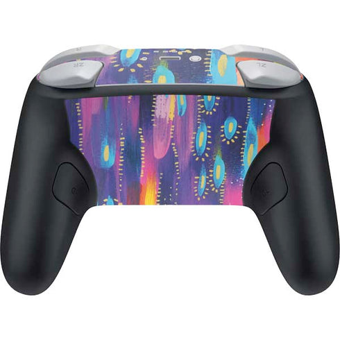 Kaleidoscope Brush Stroke by Etta Vee Nintendo Switch 2 (2025) Pro Controller Skin