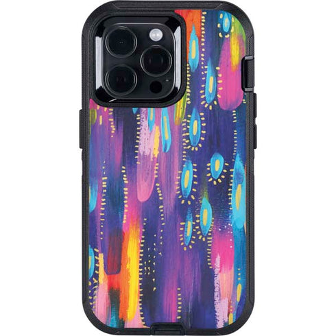 Kaleidoscope Brush Stroke by Etta Vee Otterbox Defender iPhone Skin