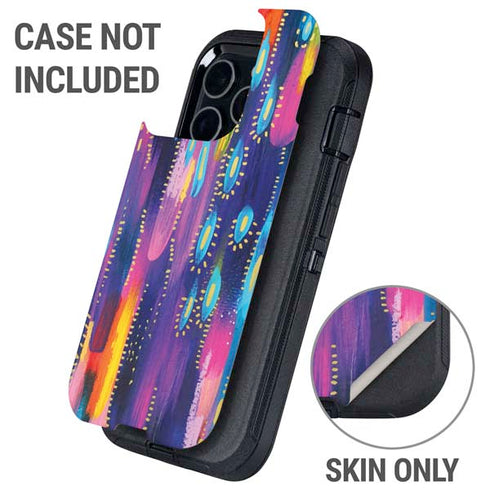 Kaleidoscope Brush Stroke by Etta Vee Otterbox Defender iPhone Skin