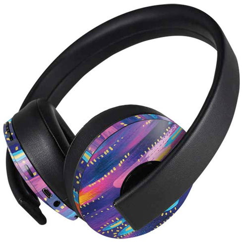 Kaleidoscope Brush Stroke by Etta Vee PlayStation 4 Gold Wireless Headset Skin