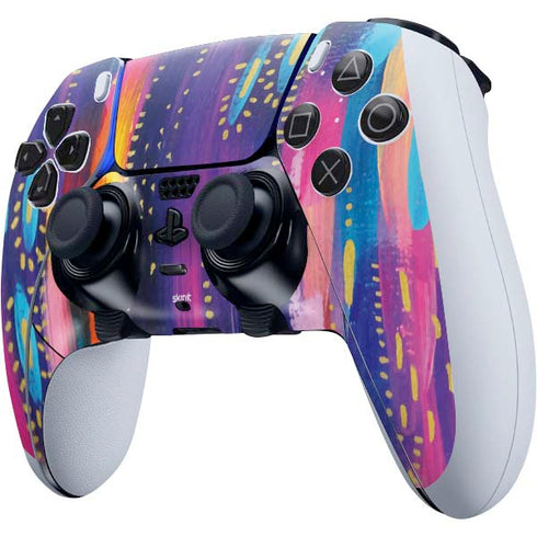 Etta Vee Kaleidoscope Brush Stroke PS5 DualSense Edge Pro Controller Skin
