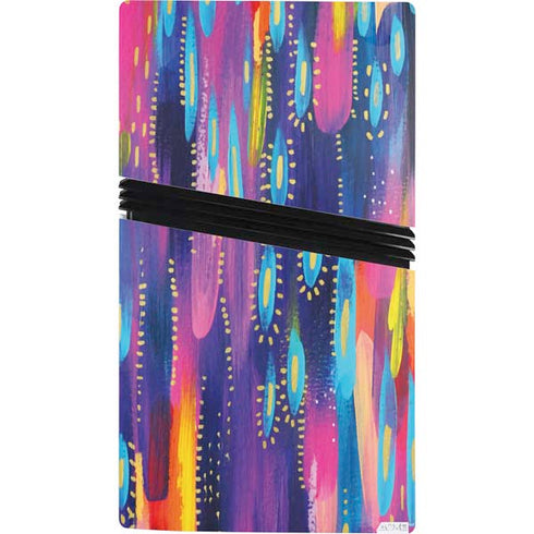 Kaleidoscope Brush Stroke by Etta Vee PS5 Pro Bundle Skin