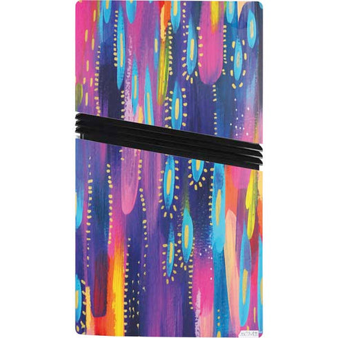 Kaleidoscope Brush Stroke by Etta Vee PS5 Pro Console Skin