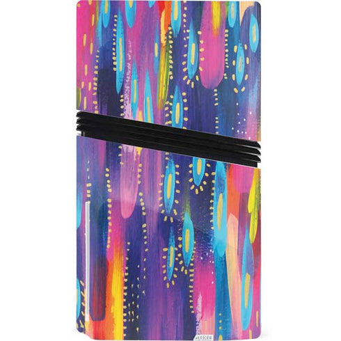 Kaleidoscope Brush Stroke by Etta Vee PS5 Pro Disk Bundle Skin