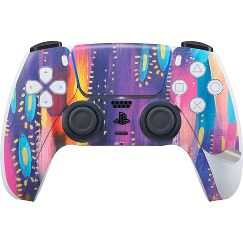 Kaleidoscope Brush Stroke by Etta Vee PS5 Pro Disk Bundle Skin