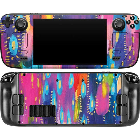 Kaleidoscope Brush Stroke by Etta Vee Steam Deck Handheld Gaming Computer OLED Skin