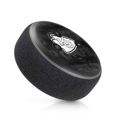 NFL Kansas City Chiefs Black & White Amazon Echo Dot Skin