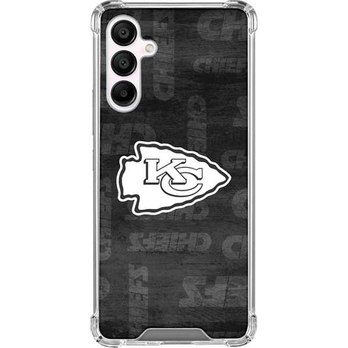 NFL Kansas City Chiefs Black & White Galaxy A16 5G Clear Case