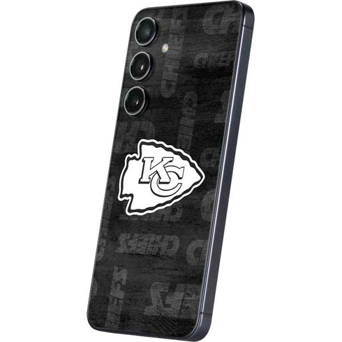 NFL Kansas City Chiefs Black & White Galaxy A16 5G Skin