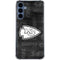 NFL Kansas City Chiefs Black & White Galaxy A35 5G Clear Case