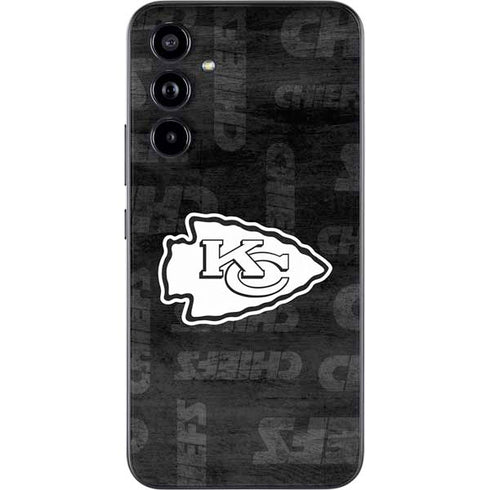 NFL Kansas City Chiefs Black & White Galaxy A54 5G Skin