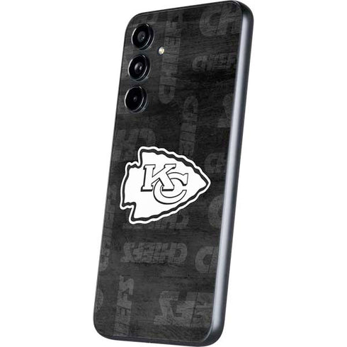 NFL Kansas City Chiefs Black & White Galaxy A54 5G Skin